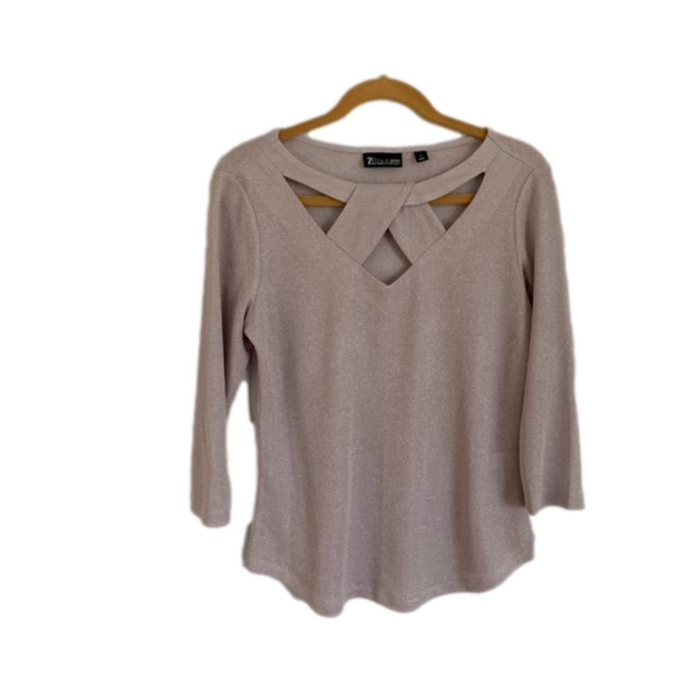 7th Avenue shimmery sweater.